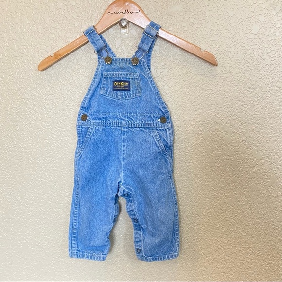 OshKosh B'gosh Other - Vintage Osh Kosh B'Gosh Overalls Made in the USA 18 month 100% cotton blue denim
